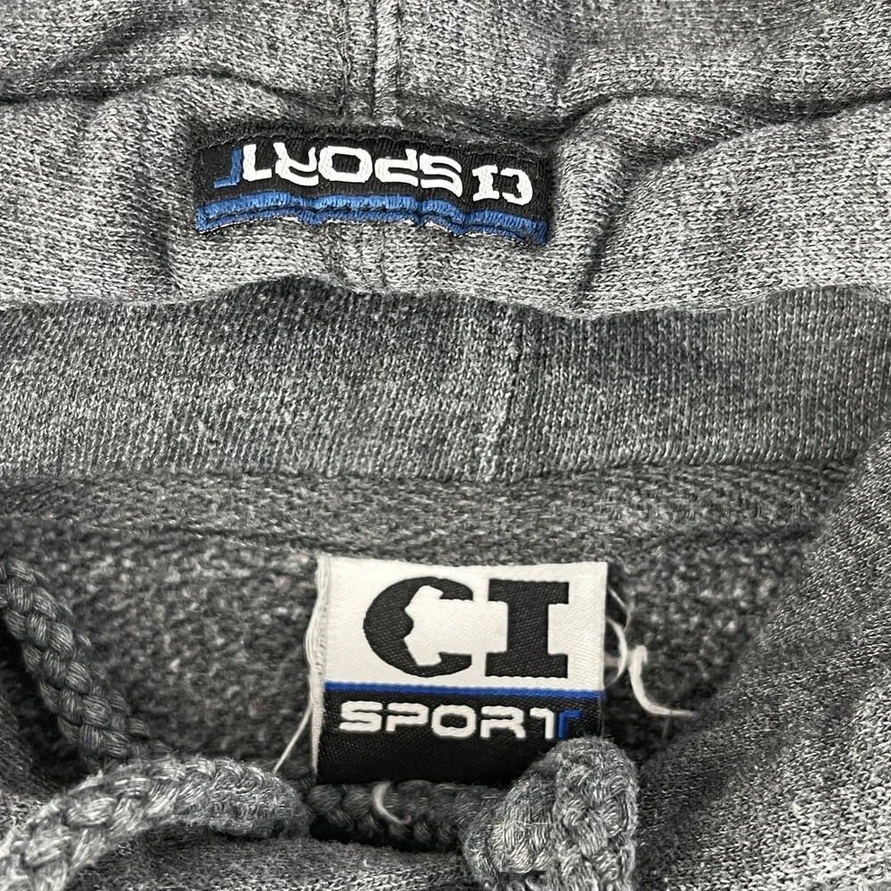 UW Superior Yellowjackets CI Sport Mens Small Gray Embroidered Hoodie Sweatshirt